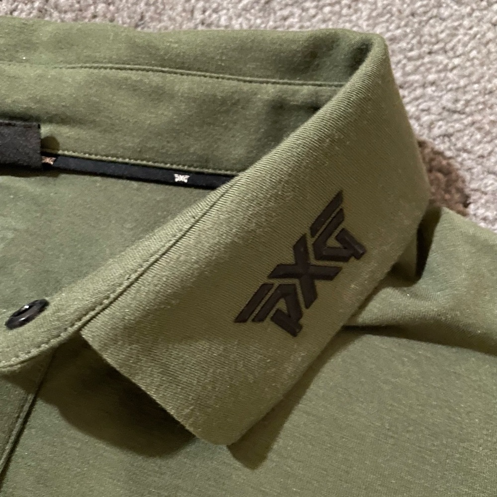PXG Army green golf polo xl